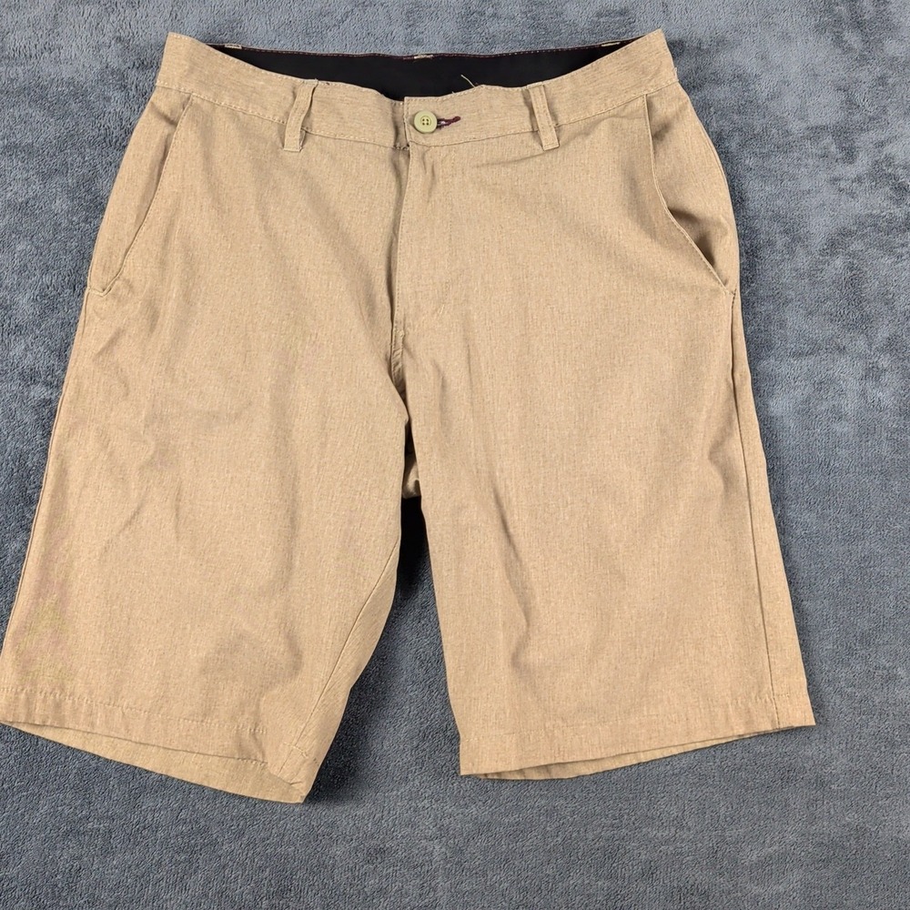 Burnside Mens Shorts sz 30 Khaki  Golf Hiking Travel Tennis Lightweight Classic